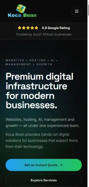 Koca Bean on mobile