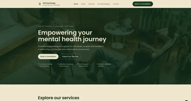 GLR Psychology website