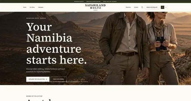 Safari Visuals website