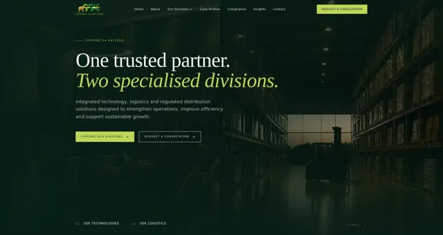 SSK Integrated Solutions website