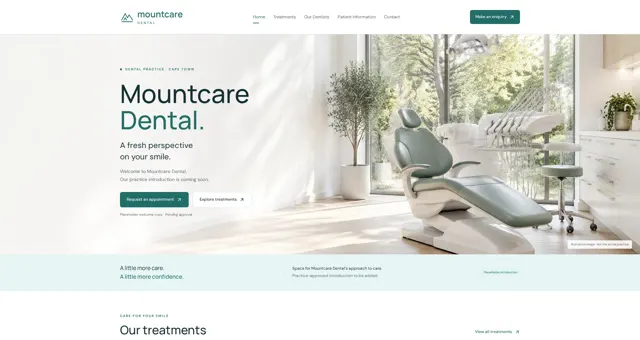 Mountcare Dental website